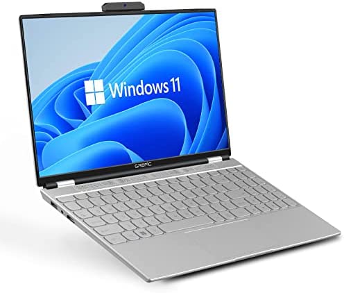Pc Portatile 15,6 Pollici, Notebook 1920×1080 IPS FHD, Intel Celeron N5105, Laptop Fino a 2,9 GHz, 16GB RAM DDR4 512GB SSD,2 Milioni Pixel Webcam Magnetico Staccabile, Windows 11 Pro,Copritastiera IT