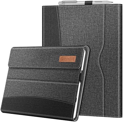 FINTIE Custodia per Microsoft Surface Go 3 (2021) / Go 2 (2020) / Go (2018) 10 Pollici Tablet – [Multi-angli] Portfolio Business Cover con Tasca, Compatibile con Tastiera Type Cover, Grigio