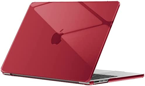 Gahwa Custodia Rigida Compatible con MacBook Air 13.6 Pollici A2681( M2 Clip con Retina & Touch ID) – 2022 Pubblicazione, Cover Rigida Plastica Ultrasottile, Snap On Case, Cristallo Vino Rosso