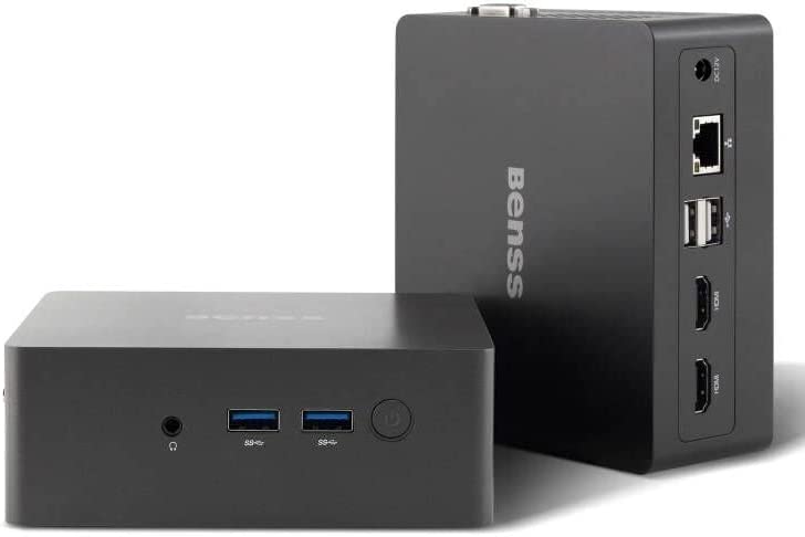 Benss Mini PC Windows 10 Pro Mini Computer desktop Intel Jasper Lake N5095 8GB LPDDR4, NVMe M.2 128GB SSD Triplo display 4K @ 60Hz, WiFi5.0, BT5.0, HDMI 2.0, Gigabit Ethern, VGA