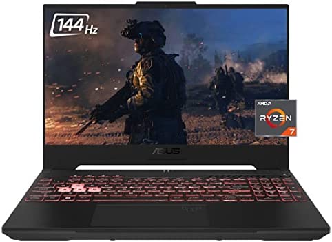 2022 ASUS TUF Gaming A15 Gaming Laptop, 15.6″ FHD 144Hz, AMD 8-Core Ryzen 7 6800H (Beat i9-11900H), GeForce RTX 3050Ti, 16GB DDR5, 1TB PCIe SSD, HDMI, RJ45, WiFi 6, RGB, US Version KB, Win 11