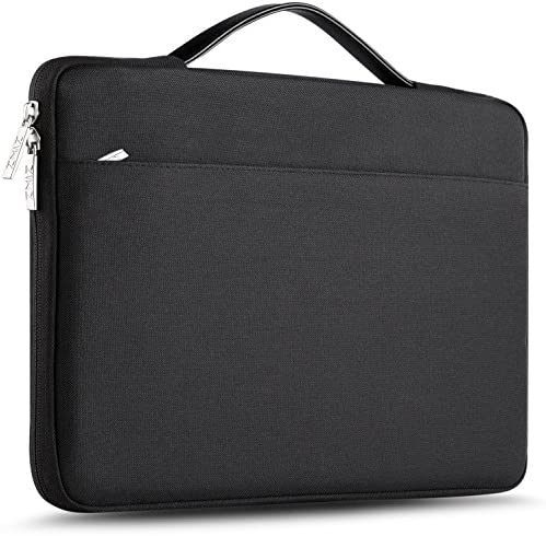 ZINZ 11 13 Pollici Custodia Borsa Impermeabile, Computer Borsetta Ventiquattrore Compatibile MacBook Air PRO 13″ A1706/A1708, MacBook 11,6″, XPS 13, Surface PRO 6/5/4 13, Nero