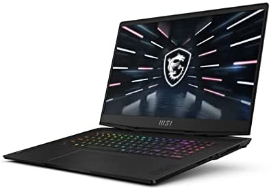 MSI Stealth GS77 12UH Portátil 43,9 cm (17.3″) Quad HD Intel® Core™ i9 32 GB DDR5-SDRAM 1024 GB SSD NVIDIA GeForce RTX 3080 Ti Wi-Fi 6E (802.11ax) Windows 11 Home Negro