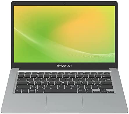 MICROTECH Pc Portatile e-book LITE, Notebook 14 Pollici, Schermo FHD, Intel UHD Graphics 600, Intel Celeron N4020, RAM 4GB, 64GB eMMC, slot SSD espandibile fino a 1TB, Windows 10 Home, Garanzia Italia