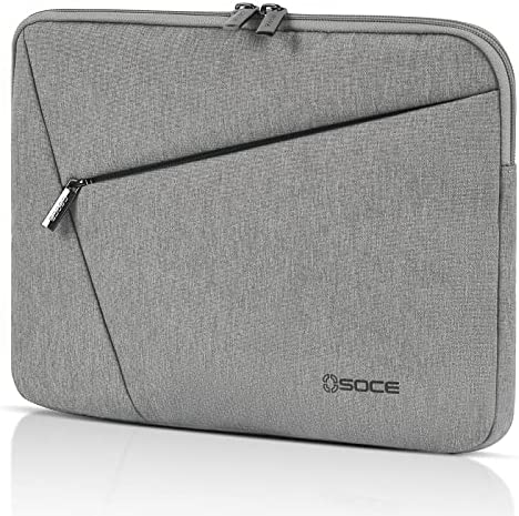 OSOCE Custodia per computer portatile compatibile con notebook da 13,3 pollici, compatibile con MacBook Pro da 13″ e MacBook Air, impermeabile, con tasca per accessori, piccola, 1.0 grigio