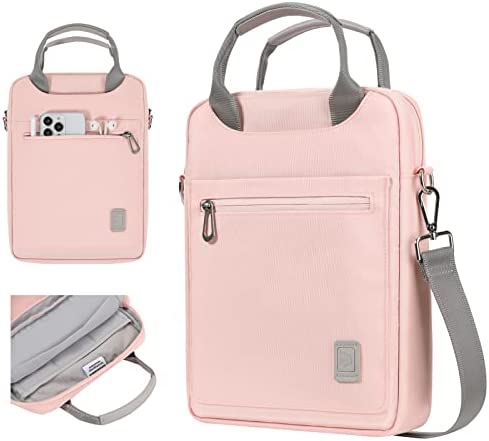 Dadanism 9-11″ Custodia Borsa Tablet Compatibile con iPad Air 5/4 10.9, iPad 10.2, iPad PRO 11, iPad 10th Gen 10.9 2022, Galaxy Tab A8 10.5 2022, Multi-Tasche Borsa a Tracolla Regolabile Borsa, Rosa