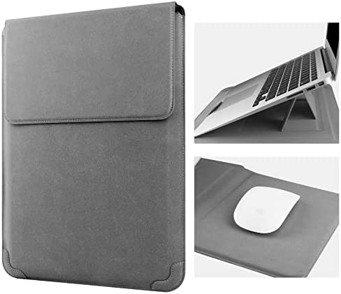 HoYiXi 15.6” Laptop Custodia Sleeve Case Compatibile con MacBook Pro 16 2021 & 2019/ASUS Vivobook 15/HUAWEI MateBook D15/HP 15.6” PC/MacBook Pro 15/Surface Laptop 3/Dell Lenovo IdeaPad 15”, Grigio