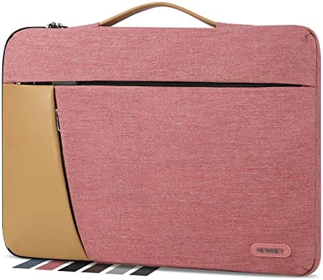 NEWHEY Custodia PC 14 Pollici Compatibile Custodia Computer Porta Macbook Air Pro 13-14 Pollici Impermeabile Borsa Porta PC, Laptop Sleeve Notebook Portatile Custodia Protettiva Antiurto Rosa