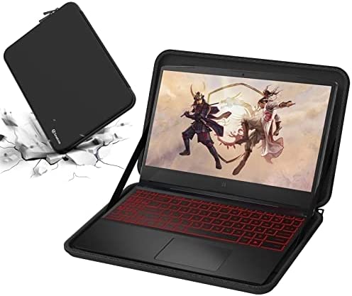 Smatree Custodia rigida per laptop da 15,6″, compatibile solo con MSI Katana GF66 da 15,6″, sottile e antiurto, nera (non adatta ad altri laptop da 15-16″)