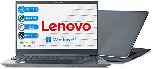 Lenovo Notebook, i3, Pc portatile, cpu intel i3 1115G4 , Display 15.6” FHD, Ram 8Gb Ddr4, SSHD 756 Gb ,Hdmi,Wi fi,Bluetooth, Windows 11 professional