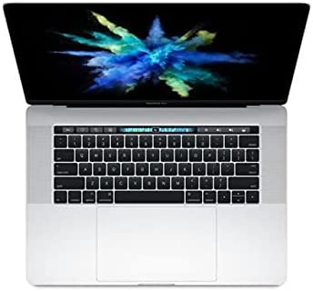 Fine 2016 Apple Macbook Pro con Touch Bar, con Intel Core i7 da 2,7 GHz, 15 pollici, 16 GB di RAM, SSD da 512 GB (con tastiera Qwerty statunitense) – Argento (Ricondizionato)