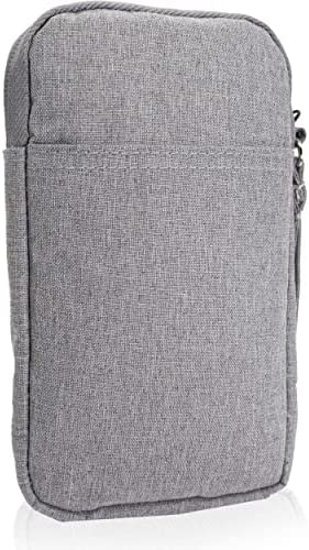 MyGadget Borsa Nylon 6,5″ – Case Protettiva – Custodia Sleeve – (10 cm x 17 cm) – -Portatile per eBook Reader / Smartphone / Apple iPhone 13 Pro – Colore Grigio