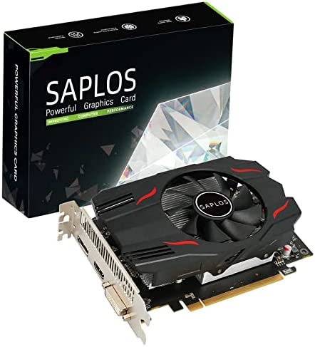 SAPLOS Radeon RX 550 Scheda Video, 4GB, GDDR5, 128-Bit, DisplayPort DVI-D HDMI, ITX Design, Video Card for PC Gaming, Computer GPU, 4K tenere sotto controllo