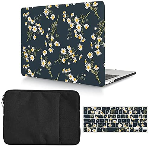 Custodia Compatibile con MacBook Air 13 Retina con Touch ID 2020 2019 2018(Modello: A2337 M1/ A2179/ A1932), Plastica Case Cover Rigida e Copertura Tastiera e Custodia Morbide – Margherita
