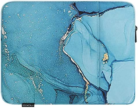 MoKo Custodia da 9-11”, Borsa Portabile Compatibile con iPad 10a/Air 5 10.9″ 2022 Galaxy Tab S8 2022, iPad PRO 11 M2 2022-2018, iPad 9a 8a 7a Gen 10.2, iPad Air 4 10.9, in Cotone e Lino, Nebbia Blu