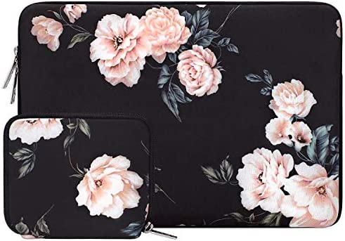 MOSISO Laptop Sleeve Compatibile con MacBook Pro 16 pollici 2023-2019 M2 A2780 M1 A2485 Pro/Max A2141/Pro Retina 15 A1398, 15-15,6 Pollici Notebook, Neoprene Camellia Borsa con Piccola Custodia