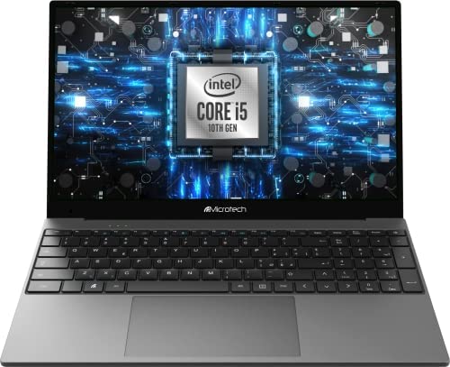 MICROTECH Pc Portatile CoreBook i3, Laptop 15.6 Pollici, Schermo FHD, Intel UHD, Intel Core i3-10110U, RAM 8GB, 512 GB SSD, slot SSD espandibile fino a 2TB, Windows 11 Pro