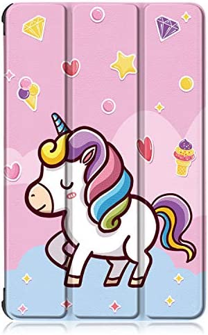 Xuanbeier Custodia per Lenovo Tab M10 FHD Plus 10.3″ TB-X606 Ultra-sottile Cover con Funzione Supporto e Auto Sonno/Sveglia, Licorne