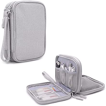 Hosoncovy – Custodia per hard disk da 2,5″, con doppio strato da 2,5″, per unità disco rigido, per due WD Western My Passport Seagate Samsung Toshiba (grigio)