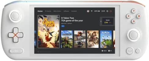 AYANEO AIR PC Aurora Bianco Gaming Palmare con AMD Ryzen 7 – 5825U 38Wh/10050mAH, 16GB di RAM e 1TB SSD. Windows AAA Gaming Handheld con display AMOLED da 5,5″ [AYA-AIR-WHITE-38-16-1]