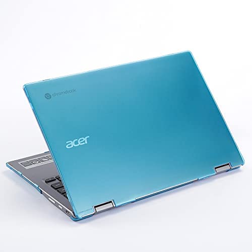 mCover Custodia compatibile solo per notebook convertibile Acer Chromebook Enterprise Spin 513 R841T serie 2021 ~ 2022 da 13,3″ (non adatto ad altri modelli ACER), Aqua