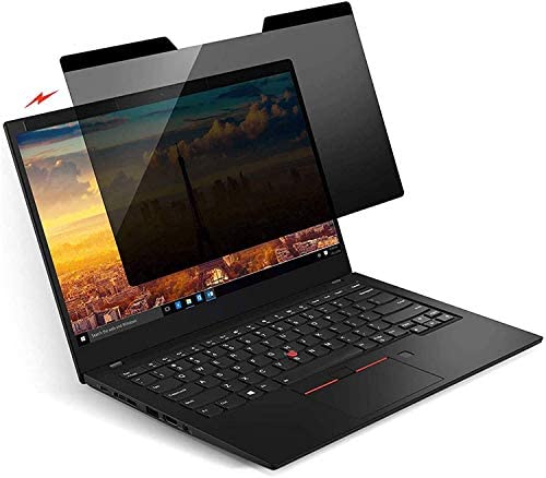 KONEE Magnetico Privacy Filtro, Pellicola Proteggi Schermo Antiriflesso Easy on/off, Pellicola de Protezione per Laptop, Filtro Privacy Rimovibile (14 Pollici, 16：9)