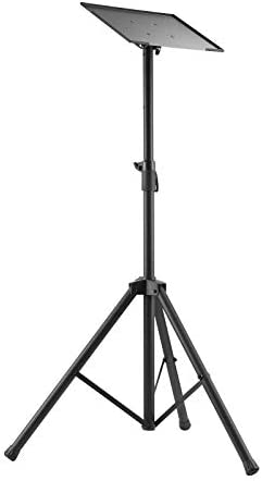 Value – Treppiede regolabile in altezza, regolabile in altezza senza livelli preimpostati, cavalletto orientabile a 90°, per notebook, laptop o proiettori