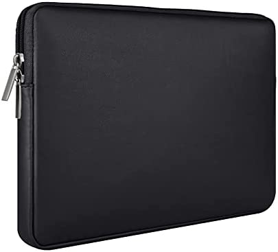 RAINYEAR 13 Pollici Custodia Protettiva per Laptop Computer Sleeve Impermeabile Caso Synthetic PU Morbide Leather Borsa, Compatibile MacBook 13,6 M2 A2681 13,3 A2338 Air Pro M1 A2337 A2251 A2289,Nero