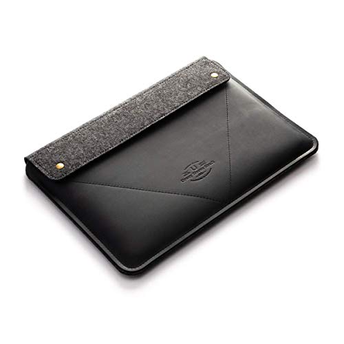 MacBook Pro 13 15 16 custodia in feltro di lana 100% feltro di lana fatto a mano Crazy Horse stile italiano copertina in pelle per laptop 2020 MacBook Air 13 cover bag regalo Crazy Horse Craft