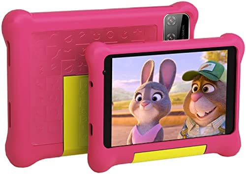 whitedeer Tablet Bambini 7 Pollici, Android 11 Tablet Quad Core, 2GB RAM 32GB ROM, 3500mAh, Parental Control, KIDOZ Preinstallato, Type-C, WiFi Bambini Tablet (pink)