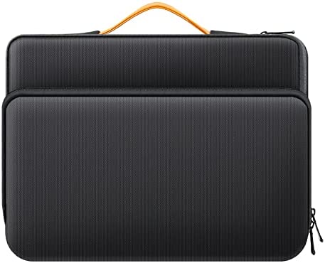 MicaYoung 14-15 Pollici Custodia per Laptop Antiurto Computer Portatili Borsa Sleeve con Manico Tasca Compatibile con 15″ MacBook Pro A1707 A1990/14″ Swift 3/HP Stream 14/15″ Surface Laptop 3 4, nero