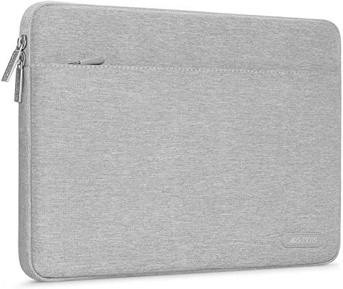 MOSISO Custodia Morbide Borsa Compatibile con MacBook PRO 14 2021 M1 PRO/M1 Max A2442,Compatibile con MacBook Air/PRO Retina,13-13,3 Pollici Notebook, Poliestere Orizzontale Laptop Sleeve, Grigio