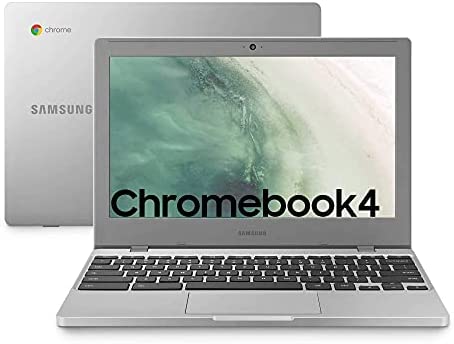 SAMSUNG Chromebook 4, XE310XBA Chrome OS, 11.6”, RAM 4GB, Memoria 64GB, Argento (Platinum-Titan) (Ricondizionato)