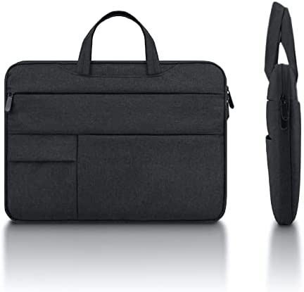 YINHANG 15 Pollici Custodia per Laptop Protettiva impermeabile Borsa Sleeve con Multi tasca e maniglia, Compatibile con 15,4 Pollici Macbook Pro A1707/A1990, Nero