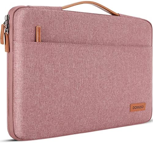 DOMISO Custodia impermeabile per laptop da 13,3″, per notebook da 13,3″, 13 MacBook Air/Surface Book/ThinkPad L390 Yoga X380 Yoga/14″ Yoga C930 Glass/HP EliteBook 830 840 G5, rosa