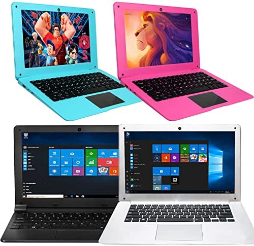 BlueBose Mini Laptop Notebook PC Portatile Windows 10 Full HD 10,1 Pollici Ultrabook Netbook 2 GB RAM + 32 GB Quad Core USB WiFi HDMI Webcam Bluetooth (Nero)