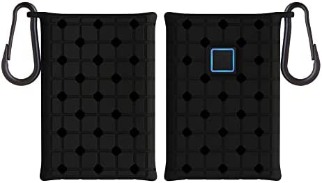 kwmobile Custodia SSD Silicone Compatibile con Samsung T7 Touch Portable SSD – Cover SSD Portatile – Protezione Disco Rigido Esterno SSD Nero