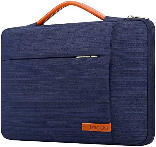 Lacdo 360° Protettiva Borsa Custodia per 15.6 Pollici HP Pavilion, Lenovo V15 V145 / IdeaPad/Legion 5, 15.6 Pollici Acer Aspire 5, Huawei MateBook D 15, ASUS VivoBook 15, dell Inspiron 15, Blu