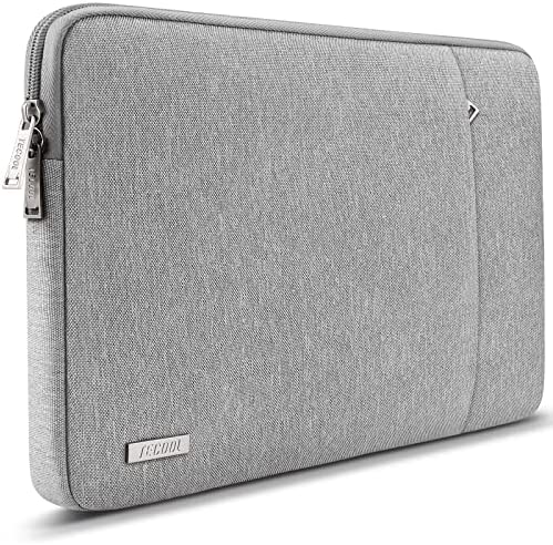 TECOOL 14 Pollici Laptop Sleeve Custodia Borsa Protettiva Morbide Notebook Porta PC Case Custodie Portatile Computer per 14″ HP Pavilion Lenovo Dell Acer ASUS Chromebook, 15″ Surface Laptop 3,Grigio