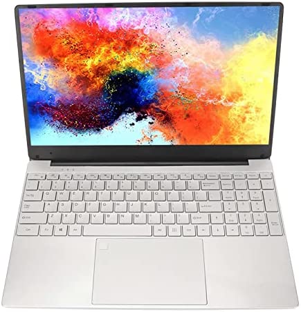 Laptop Windows 11 da 15,6”, Notebook con Impronte Digitali 1920×1080 IPS a 2,7GHz, Intel J4125 Quad Core a Quattro Fili, WiFi 2.4G+5G, Batteria da 6000mAh, per Intrattenimento, Ufficio o(8+128G)
