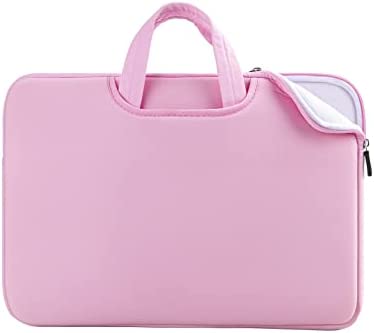 YINHANG Custodia Borsa Laptop Sleeve per 16 Pollici MacBook Pro M1 A2485 A2141 2021-2019, protettiva Borsa impermeabile per computer laptop con Maniglia Portatile, Rosa