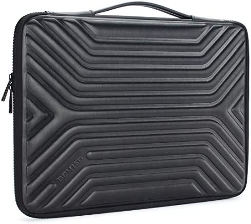 DOMISO 17 Pollici Borsa PC Custodia Sleeve con Manico Resistente all’Acqua per Computer Portatile/Tablet/Notebook/Ultrabook/Chromebook da 17-17,3 Pollici, Nero