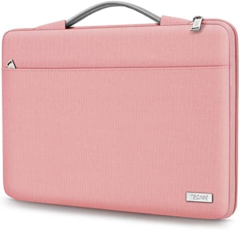 TECOOL 14 Pollici Custodia Laptop Borsa Sleeve per 14 Pollici HP Lenovo Acer ASUS Dell Notebook, 15 Pollici Surface Laptop, 2016-2019 MacBook PRO 15 Portatile Cover con Maniglia Retrattile, Rosa