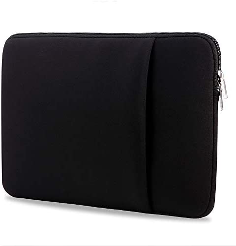 Docooler Custodia morbida con cerniera per laptop Custodia Case Cover per MacBook Air Pro Ultrabook Notebook Tablet 11″/ 12″ / 13″/ 14″ / 15″/15.6″ / 17″ (14 pollici, Nero)