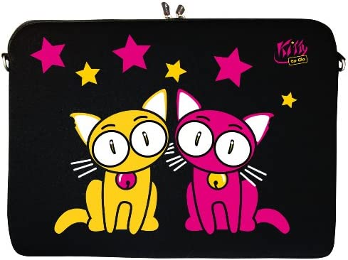 Kitty to Go LS144-10 Netbook Sleeve Laptop neopren case custodia portatile borsa involucro protettivo 25,9cm (10,2 pollice) nero