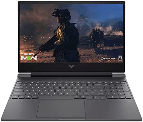 HP 2022 Victus Gaming Laptop, 15.6″ FHD 144Hz Display, 12th Gen Core i5-12450H, GeForce GTX 1650, 32GB RAM, 1TB SSD, USB-C, HDMI, RJ45, SD Card Reader, WiFi 6, Backlit, US Version KB, Win 11