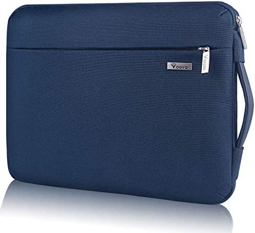 Voova Custodia protettiva a 360° per computer portatile 13 13,3 pollici, impermeabile, per MacBook Air 13 2020 2021 M1, MacBook Pro 13/14 2021, con manico blu