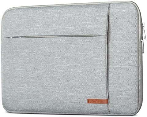 CASEZA Custodia per PC Portatile 13-13.3 Pollici Grigio London Borsa per Notebook ASUS dell Microsoft HP Surface Book e Altri – Custodia Resistente all’Acqua per Ultrabook 13″ / 13.3″ con Due Tasche