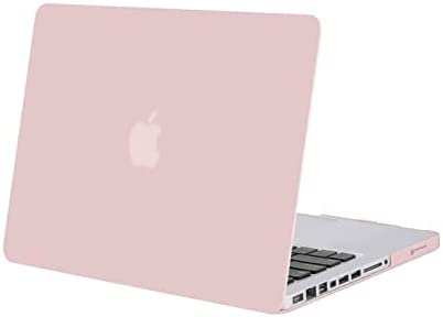 MOSISO Custodia Rigida Compatibile con MacBook Pro 13 Pollici A1278 con CD-ROM Case 2012/2011/2010/2009/2008 Plastic Case Cover Rigida Copertina,Quarzo Rosa