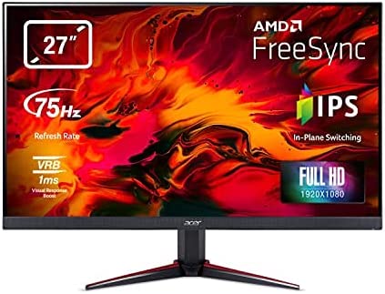 LCD Monitor|ACER|VG270BMIIX|27″|Panel IPS|1920×1080|16:9|75 Hz|1 ms|Speakers|Tilt|Colour Black|UM.HV0EE.001